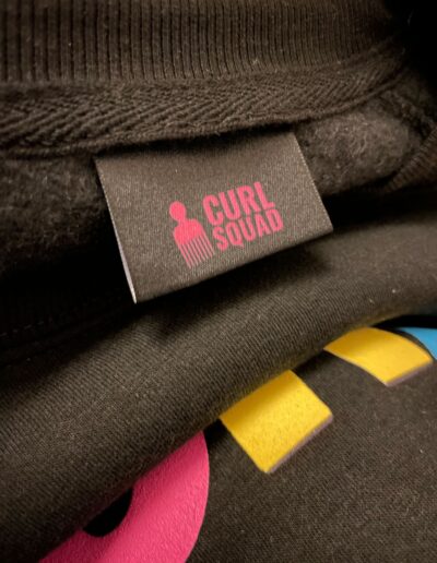 Curl Squad Fabric Label